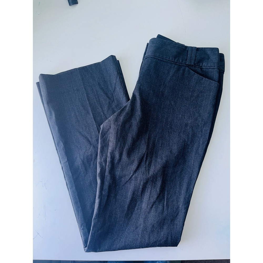 The Limited Cassidy Fit Gray Pinstriped  Dress Pants Womens Size 6